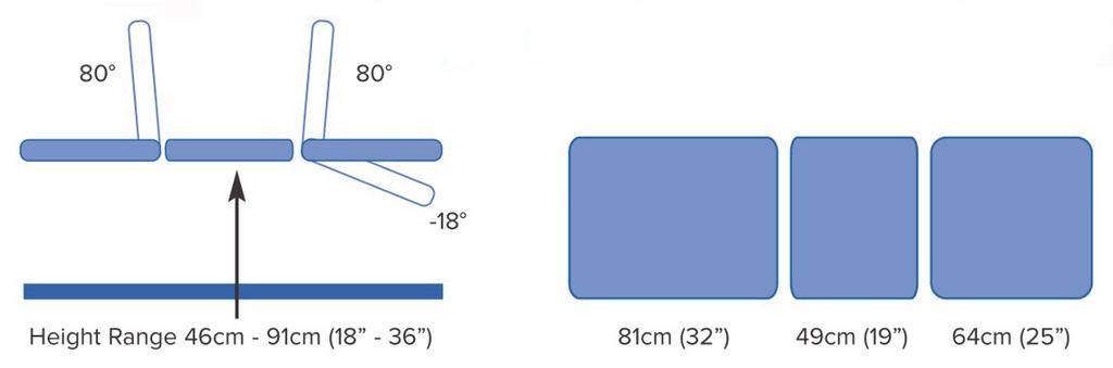2232, 2332 L = 64 cm (25 )  2231A,