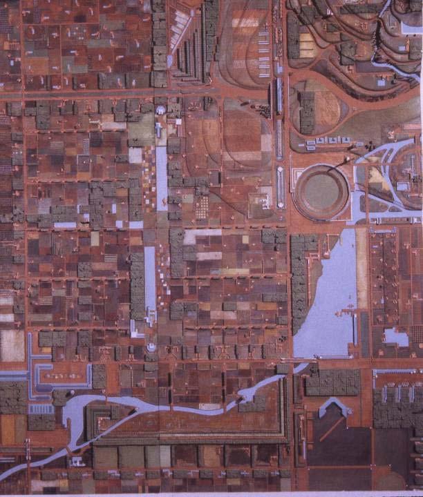 Le Corbusier centralizált városutópiája 1922-ből: ötmilliós nagyvárosok
