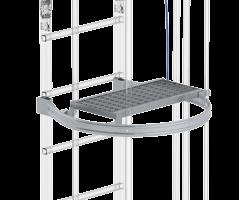 438,00 húzókötél kép 61960 a meglévő létrához Köztes dobogó, felhajtható Egyágú létráknál pihenődobogóként használatos.