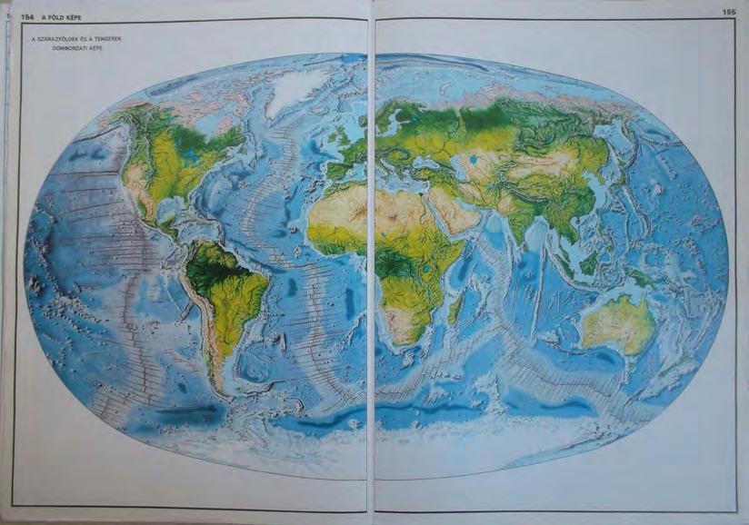 27. ábra. A Föld képe lon mutatja be az atlasz. Afrika összesen tíz oldalt kapott, Észak-Amerika tizennégyet, Közép-Amerika nyolcat, Dél-Amerika nyolcat, Ausztrália és Óceánia szintén nyolc oldalt.