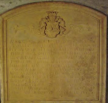 Titlu articol 91 Al doilea mormânt (Fig. 7) aparþine contelui Dominic Bethlen de Ictar, decedat în anul 1791, la 65 de ani. Piatra are dimensiunile de 104 x 103 cm, iar stema de 13 x 15 cm.