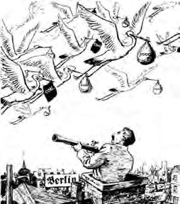 Írj szöveget a lengyel Mirko Szewczuk 1947-es karikatúrájához!