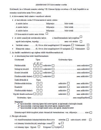 Kéménytüzek és szén-monoxid mérgezések