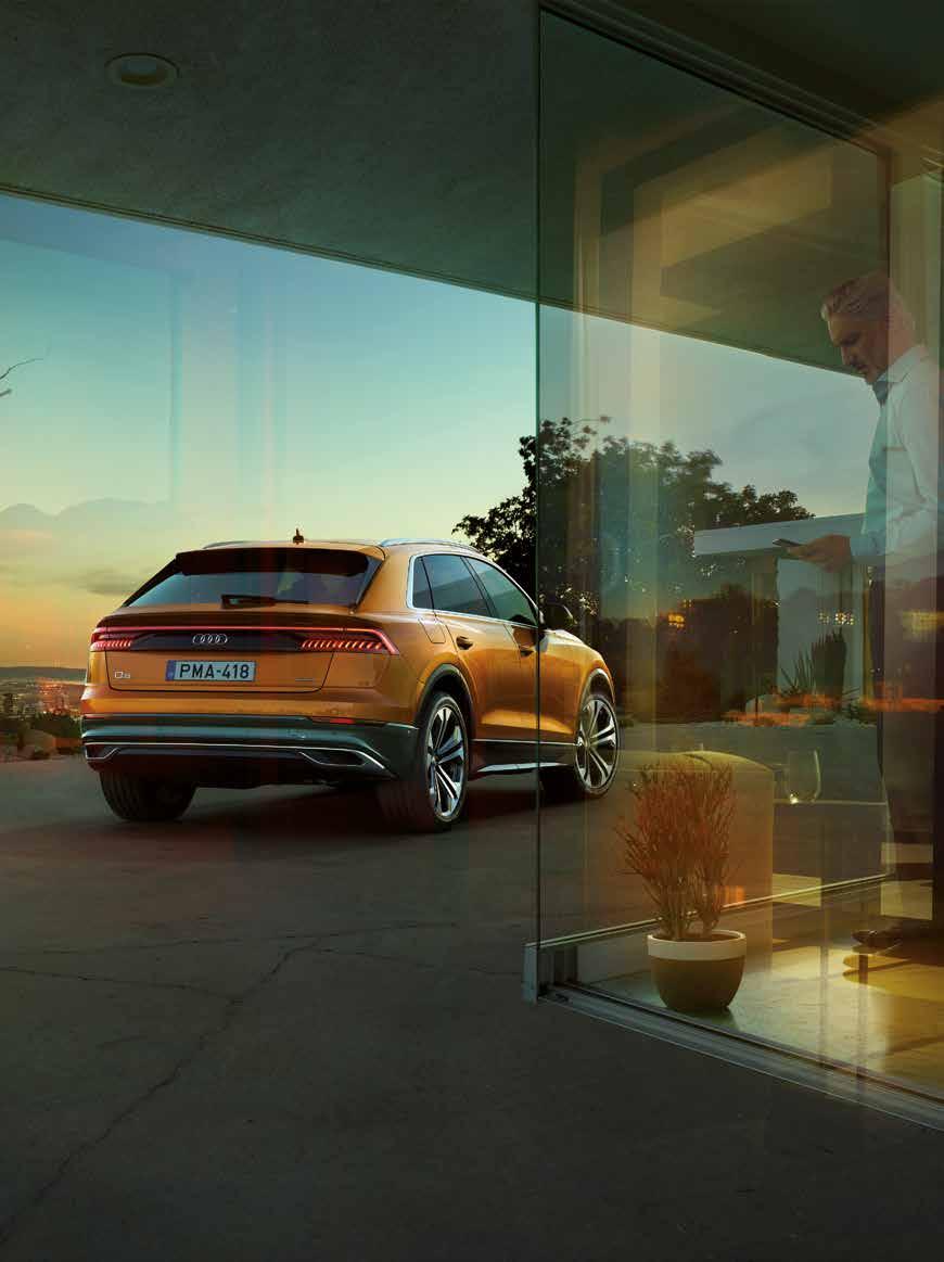 A kategória n e m ú j. Minden más az. A dizájn és az Audi quattro teljesítményének találkozása. Az új Audi Q8. ÜDVÖZÖLJÜK A 8.