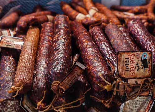 FOOD AND DRINKS It is hard to imagine a more enjoyable thing than sitting on a swaying wagon and getting ready to eat barbequed meat grilled on a metal grill disc, pancakes filled then cottage cheese
