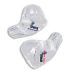uvex high-fit Speciális modell uvex high-fit u-cut com4 A viselő hallójáratához hozzáigazított otoplasztikus hallásvédelem Puha szilikon anyag (bőrgyógyászatilag tesztelve) A hallójárati