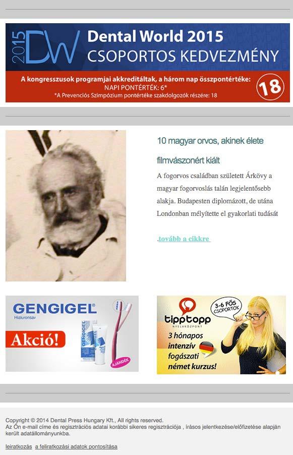 newsletter 150 EUR 1 occasion Banner/advertisement in online newsletter (big: 600x123 pix, small: 264x156 px) small: 150