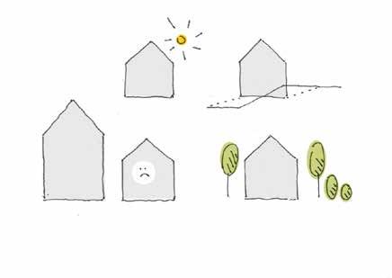 5. AJÁNLÁSOK ELTÉRÔ KARAKTERÛ TERÜLETENKÉNT Ófalu Jó tanácsok a telepítéshez: Vegyük figyelembe a telek adottságait! Figyeljünk saját épületünk és a szomszédos épületek benapozására is!