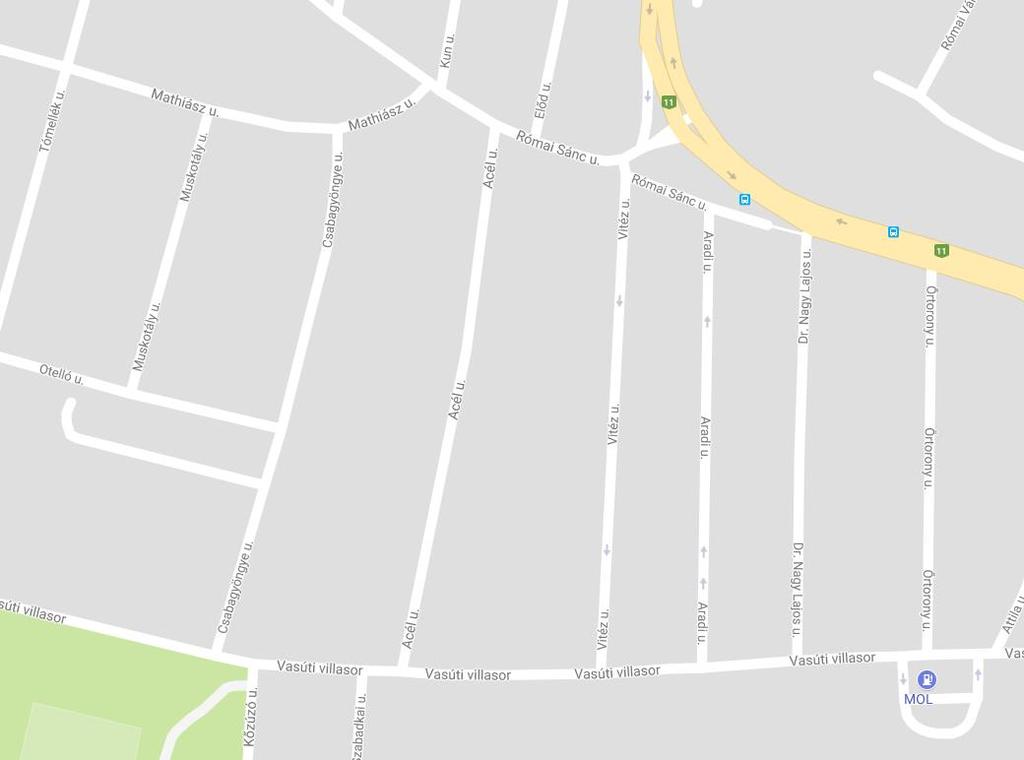 építőmérnök, vezető tervező KÉ 01-5125 Budapest, 2017. július 10. (Forrás: Google Maps) Műszaki leírás tervjegyzék.