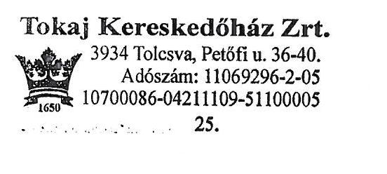 HIVATALOS ÉRTESÍTŐ 2014. évi 61. szám 12769 VI. Hirdetmények Az Euro Campus Kft. hirdetménye nyugtatömb érvénytelenítéséről Az Euro Campus Kft. (székhelye: 3300 Eger, Árpád út 64.