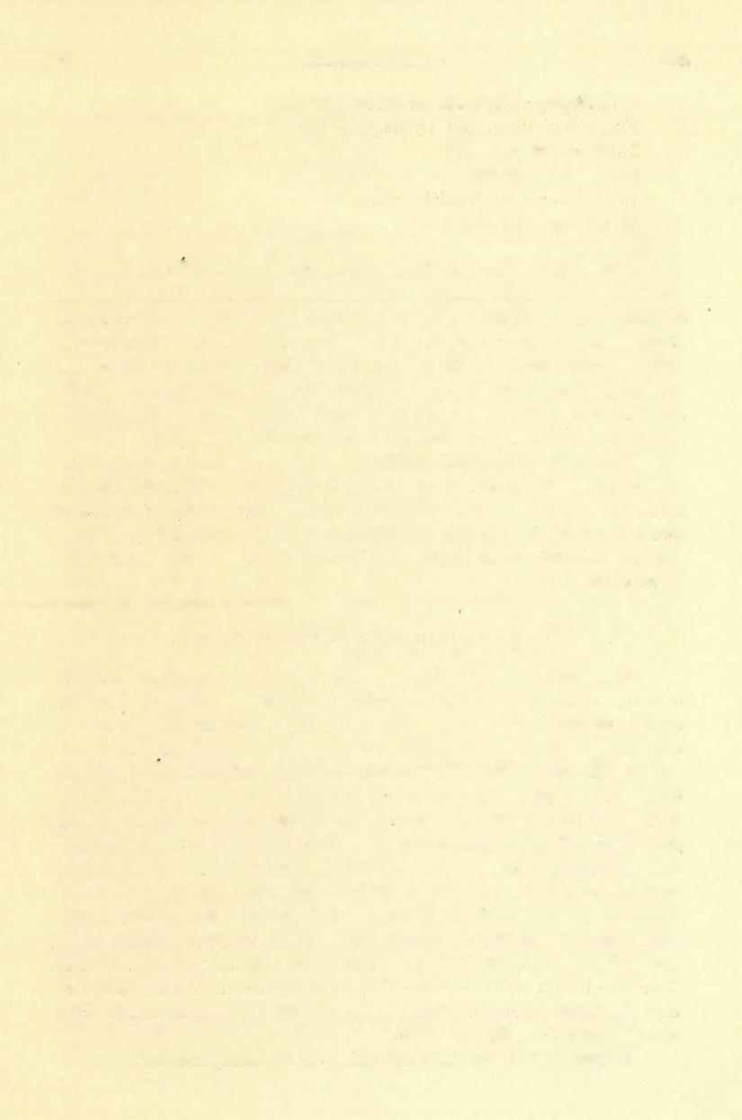 70 D.t PAPP KÁROLY (11) 2. Tömött, fehér mészkő kovakő kiválásokkal, spongia és korái maradványokkal. 8. Csomós, részben konglomerátos, vöröses mészkő, sok, de igen hiányos kövülettel: u. m. bryozoa-, csiga- és kagyló-átmetszetekkel és töredékekkel.