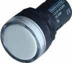 LED-es jelzőlámpák mp 6 kv 0,5-1,5 IP 40 10 A gg 16 mm-es változatok 19 10 LJL16-AC30B LJL16-DC30B 30 V AC