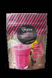 Veganz Pink Smoothie Hozzávalók: 2 db érett biobanán 3 dl Veganz bio rizsital 2 ek.