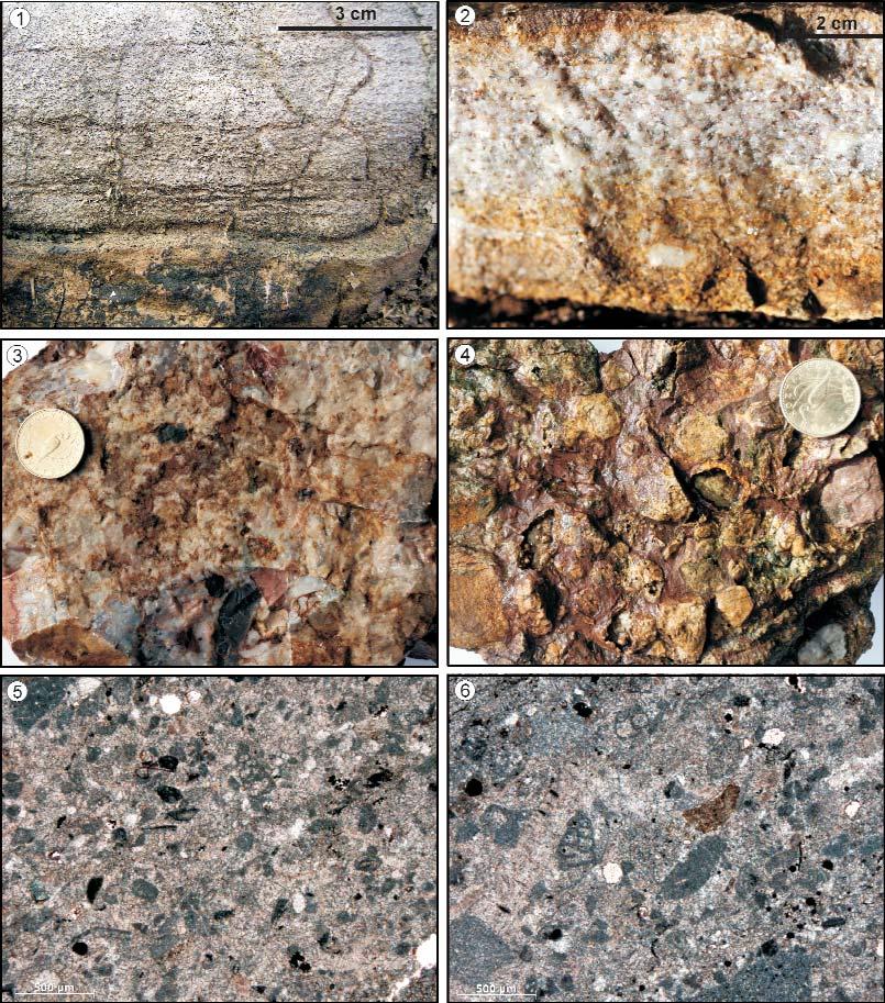 Földtani Közlöny 141/2 (2011) 189 21. ábra. A Csipkés-hegy jura képződményeinek litológiai jellegei Figure 21. Lithological features of Jurassic formations of Csipkés Hill 1.