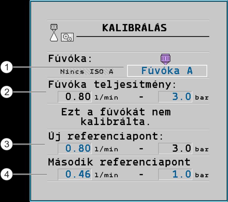7 A vezérlő számítógép konfigurálása A fúvókák konfigurálása nyomásszenzoros szabályzással működő permetezőgépeknél 1.