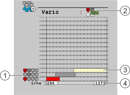 7 A vezérlő számítógép konfigurálása Vario- és Select-üzemmód a többszörös fúvókatartók konfigurálása 3. - Aktiválja a fúvóka-segédet. 4.
