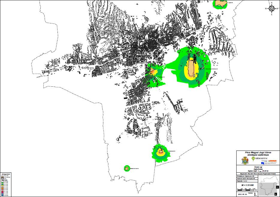 Zajtérképek: zajterhelés 2014.