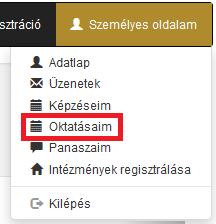 A Probono e-mailben azonnali értesítést küld az oktatóknak, abban az esetben, ha hozzá lettek rendelve egy oktatási eseményhez (a Felvesz ikon megnyomása után), vagy, ha az oktatói közreműködésre nem