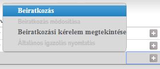 ) Ezek a nyomtatványok az Információ / Általános nyomtatványok menüben érhetőek el, nyomtatásuk a Hivatalos bejegyzések nyomtatásával azonos módon történik. FONTOS!