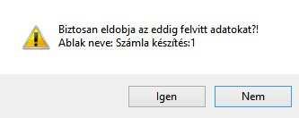 SZÁMLA MENÜ 25 Extrák Ebben az ablakban többek között a felvett áruk sorrendjét változtathatjuk meg.