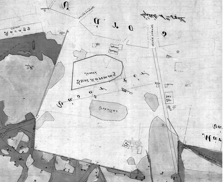 16 SÁROSI EDIT 4. kép. A Vásárállást ábrázoló térkép, 1800 k.
