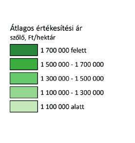 1 millió forint körüli átlagárakkal a Dél-Alföldön, Észak-Magyarországon és Észak-Alföldön, megyei bontásban Békés, Nógrád, Jász-Nagykun-Szolnok és Csongrád megyében