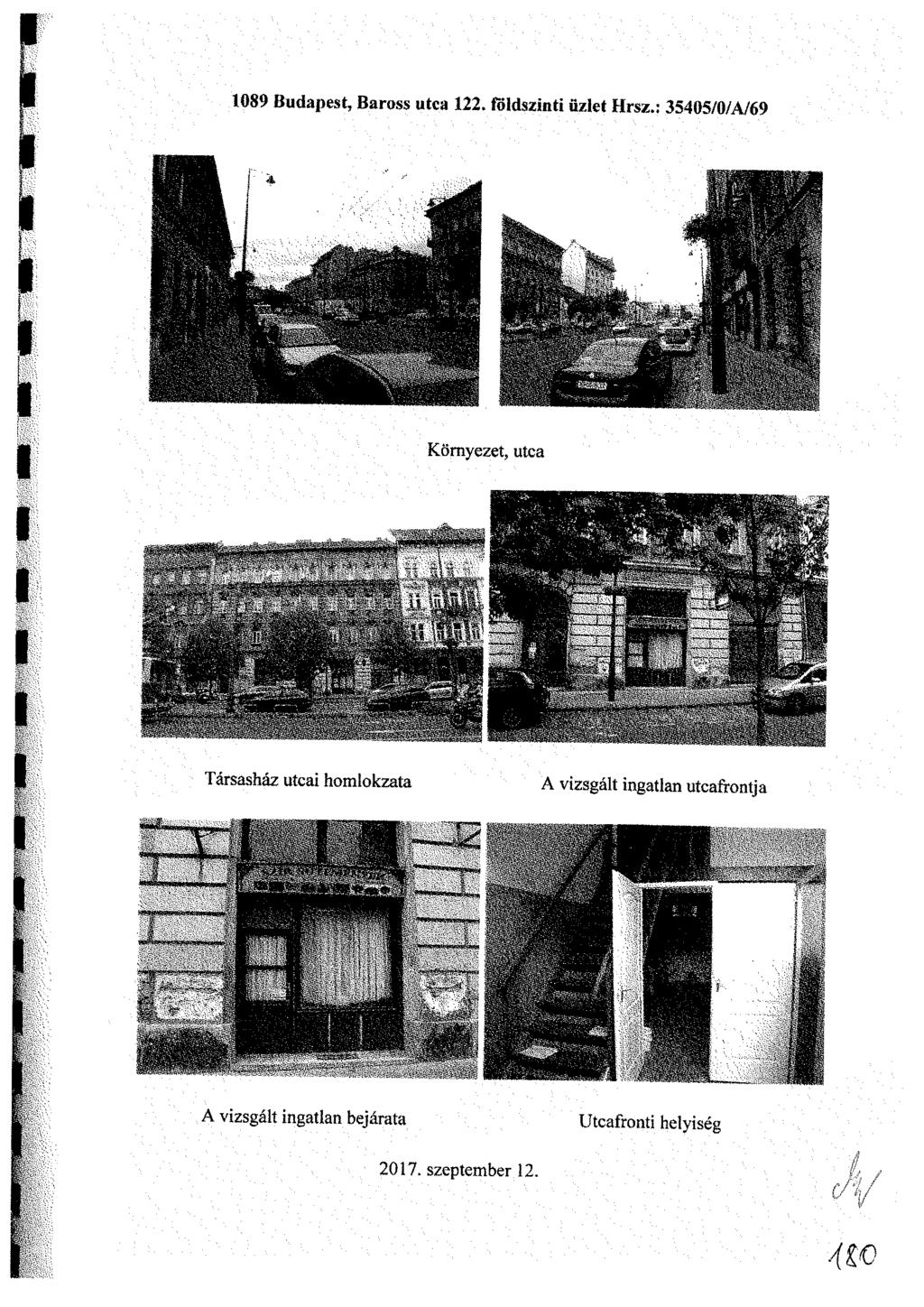 1089 Budapest, Baross utca 122. földszinti üzlet Hrsz.