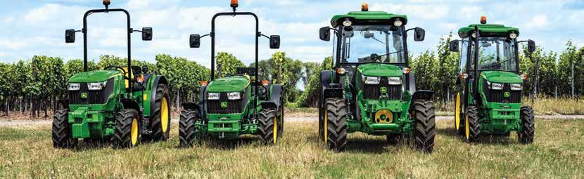 TRAKTOROK - Gépajánlat 2018 JOHN DEERE 5G SOROZATÚ SPECIÁLIS TRAKTOROK A John Deere kínálatában az 5G traktorcsalád adja a speciális, elsősorban kertészeti és ültetvény kultúrák erőgépeit.