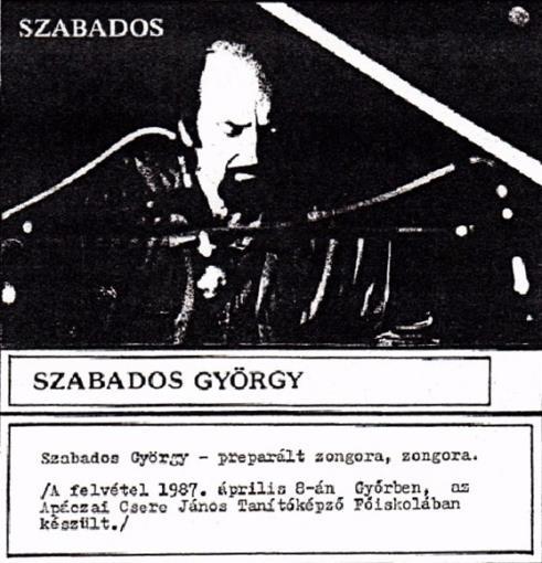 Szabados szóló, Győri TK, 1987. 2. rész No.