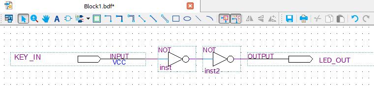 Áramkörtervezés diagramszerkesztővel Hozzunk létre efigy kapcsolási rajzot a File > New > Block diagram/schematic fle menüpont kiválasztásával!