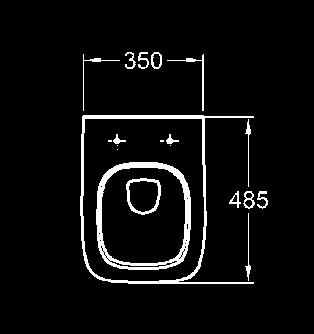 fali WC-vel nemesacél zsanérral 572180 28 160 2,7