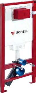 Schell 10év 2év 5év Falsík alatti tartályok, függeszthető WC-k C80 WC szerelőmodul Fal elé, vagy száraz