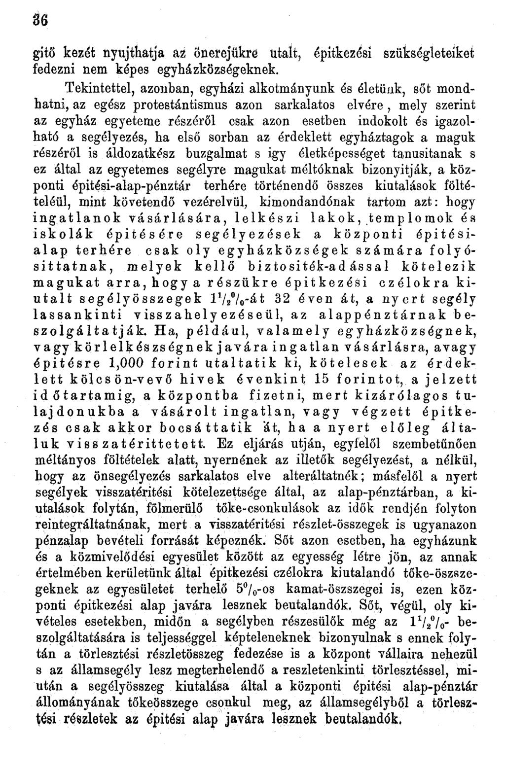 36 gitő kezét nyújthatja az Önerejükre utalt, építkezési szükségleteiket fedezni nem képes egyházközségeknek.
