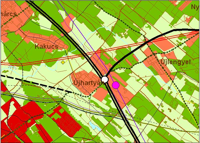 ÚJHATYÁN Településrendezési terv látámsztó munkrészek Kivont Pest megye Közgyűlésének 21/2006 (IX. 18. ) Pm.