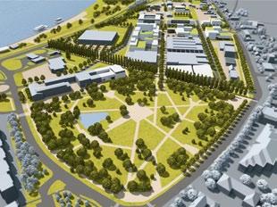 Külön kiemelést érdemel a városi park terve.