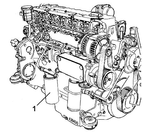 Tisztítás, ápolás és karbantartás 14.6.2 Üzemanyag-szűrő A motor egy darab üzemanyagszűrővel rendelkezik (164/1). Az üzemanyagszűrő cserélhető szűrőbetéttel rendelkezik. Szűrőcsere 1.