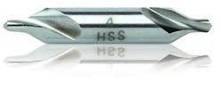 RECA HSS központfúró A pontra koncentrálva RECA HSS központfúrók DIN 333, R forma, süllyesztőszög 60,