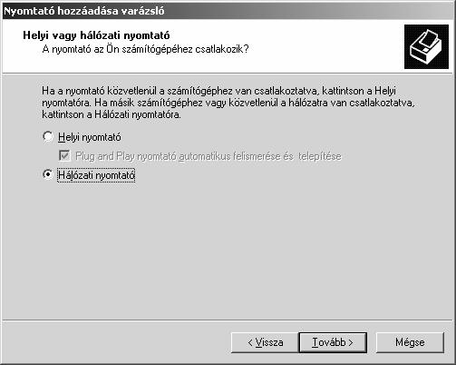 A Nyomtatók ablakban kattintsunk duplán a Nyomtató hozzáadása ikonra.