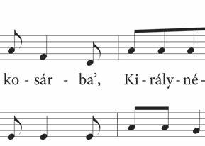 Énekeljétek a dalt ritmuskísérettel! 4. Keressetek a dalban a ko-sár-ba ritmusához hasonló szavakat! 5.