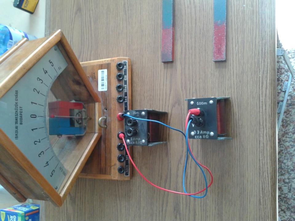 12. Elektromágneses indukció Légmagos tekercs és mágnesek segítségével tanulmányozza az elektromágneses indukció jelenségét!