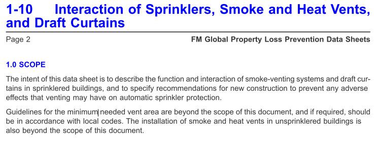 ESFR sprinklerek vs.