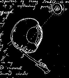 nem merném itt kijelenteni (Boyle 1664: 90) Newton elkötelezett a korpuszkuláris magyarázat mellett, de sokféle lehetőséget lát ez egy korai jegyzetfüzet ábrája egy haladó fény(!