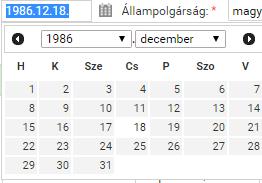 Rendezés A táblázat sorai rendezhetők. Az oszloponkénti rendezés az oszlop fejlécében található gomb segítségével érhető el.