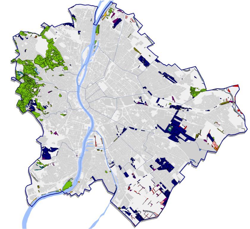 113. ábra: Üzemtervezett erdők elsődleges rendeltetés szerint, 2016. (Forrás: Nemzeti Élelmiszerlánc-biztonsági Hivatal) I.3. TALAJÁLLAPOT 33.