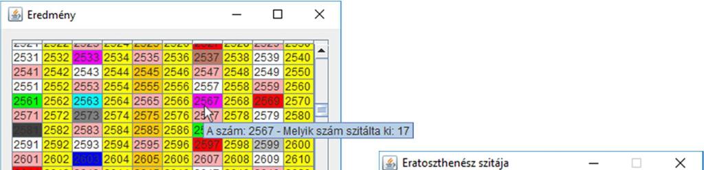 Eratoszthenész szitája Futási idő, hatékonyság A futási idő alapvetően n nagyságától függ.