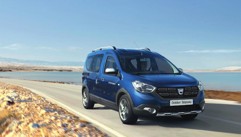 Dacia Dokker vagy 100 000 km GARANCIA Motor Access Ambiance Arctic Stepway SCe 100 2 949 000 3 129 000 3 449 000 3 699 000 Blue dci 95 4 099 000 4 349 000 Renault CrEdit finanszírozás 4,99% THM +