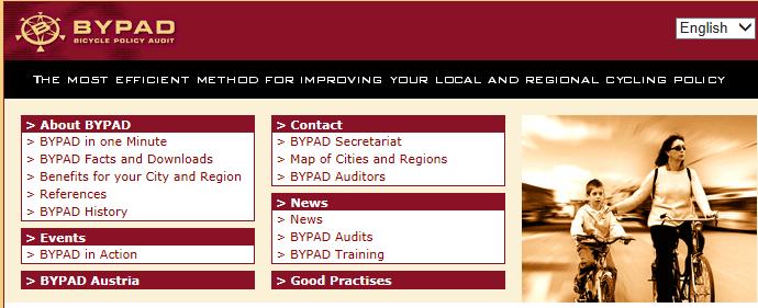 Változtatás elvi alapja Van egy nemzetközi kerékpáros auditálási gyakorlat: a BYPAD http://www.bypad.