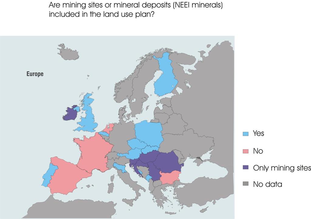 Ásványvagyonvédelem Európában (MINATURA2020 MSA) Az ásványi nyersanyag előfordulások