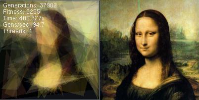 Demo Mona Lisa festés poligonokból implementáció: http://cg.