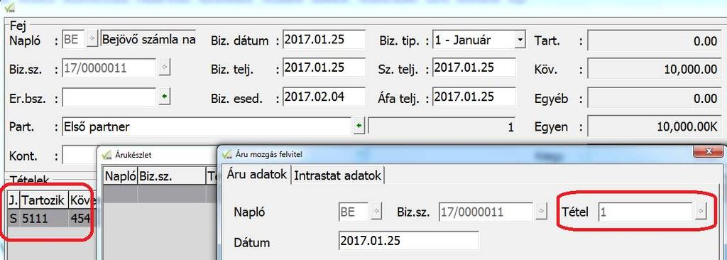 Áruanalitika bizonylat tételhez Az idei évben az áruanalitika vezetése annyiban változik, hogy míg az előző években egy áruanalitika sor egy bizonylat(fej)hez tartozott, mostantól egy áruanalitika